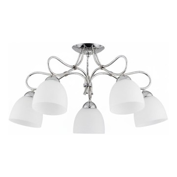 Lustră aplicată FILA 5xE27/15W/230V crom lucios