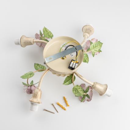 Lustră aplicată FIORINTINO 4xE14/40W/230V