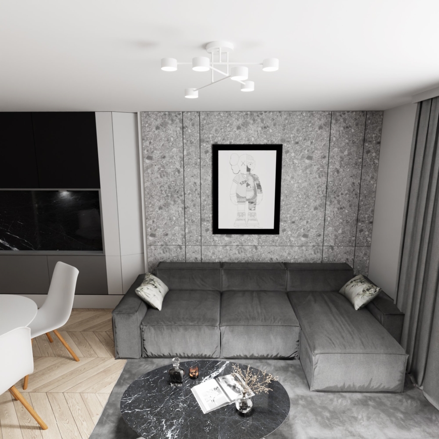 Lustră aplicată HALO 6xGX53/10W/230V albă