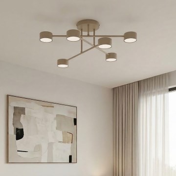 Lustră aplicată HALO 6xGX53/10W/230V bej