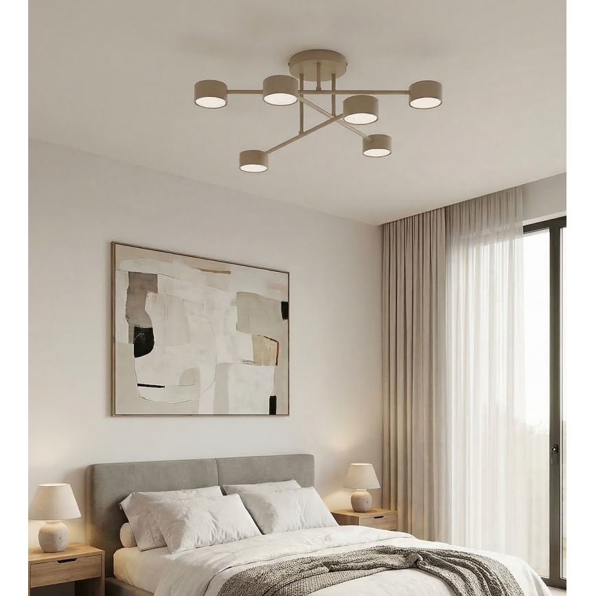 Lustră aplicată HALO 6xGX53/10W/230V bej