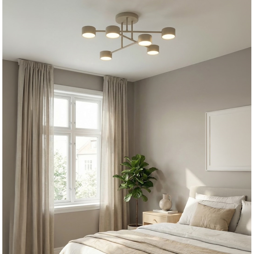 Lustră aplicată HALO 6xGX53/10W/230V bej