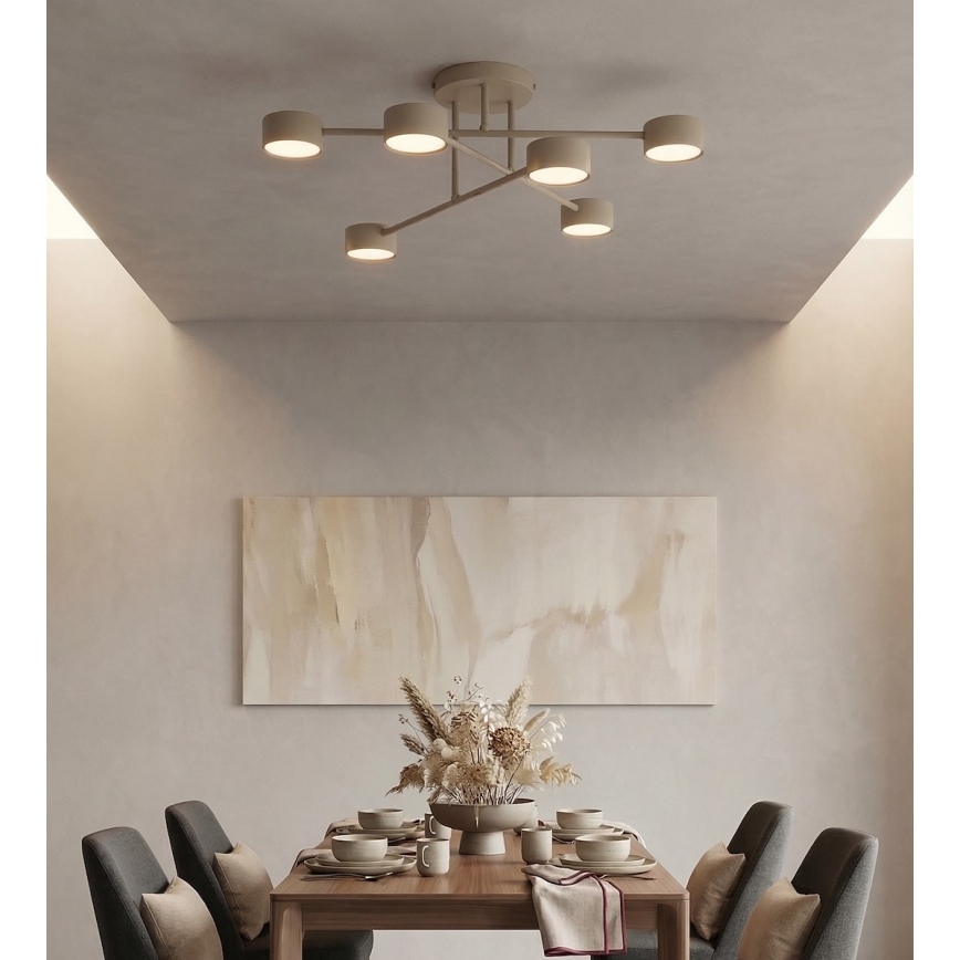 Lustră aplicată HALO 6xGX53/10W/230V bej