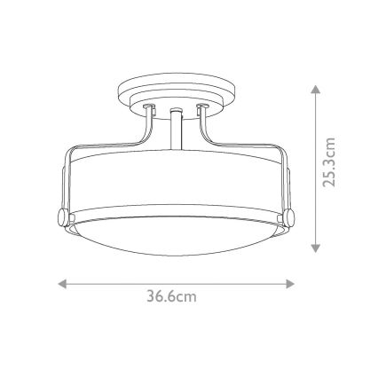 Lustră aplicată HARPER 3xE27/60W/230V Hinkley