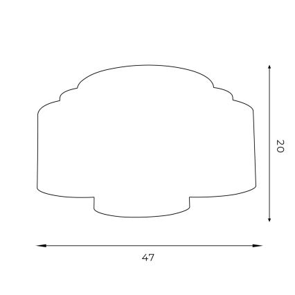 Lustră aplicată HARVARD 3xE27/60W/230V neagră/alămie