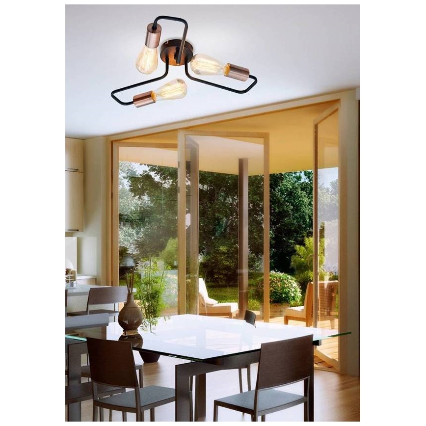 Lustră aplicată HERPE 3xE27/60W/230V