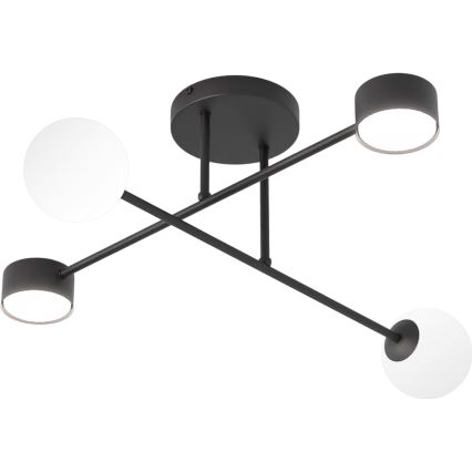 Lustră aplicată HOLON, 2xG9/8W/230V + 2xGX53/12W, neagră