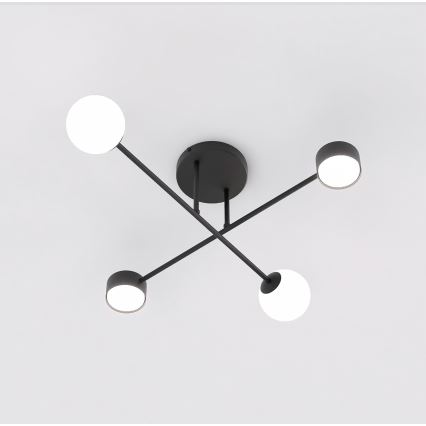 Lustră aplicată HOLON, 2xG9/8W/230V + 2xGX53/12W, neagră