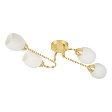 Lustră aplicată KING, 4 x E27, 15 W, 230 V, aurie