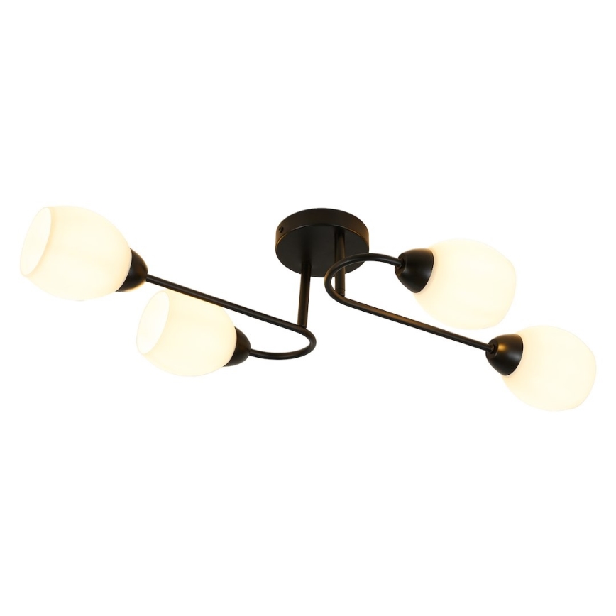 Lustră aplicată KING 4xE27/15W/230V neagră