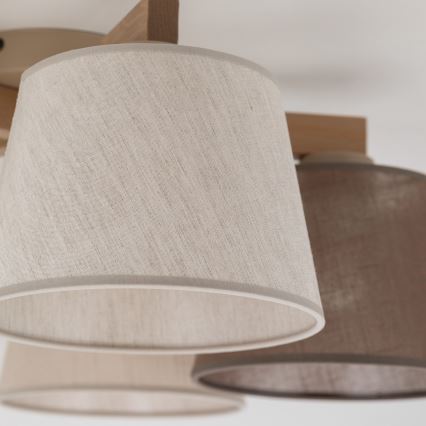 Lustră aplicată LATTE SABIA Brilagi 5xE27/15W/230V pin/mix