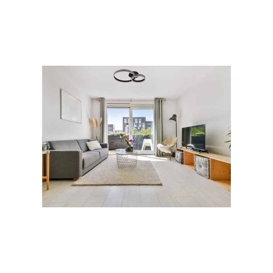 Lustră aplicată LED dimmabilă, 110W/230V, 3000–6500K + telecomandă