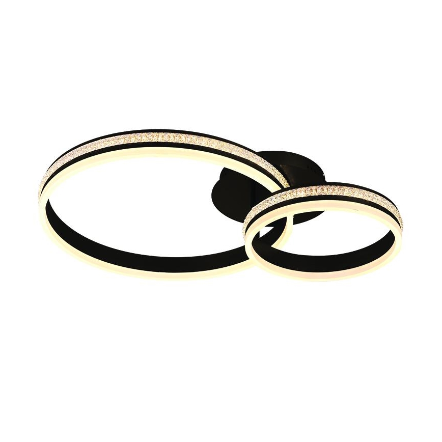 Lustră aplicată LED dimmabilă, 110W/230V, 3000–6500K + telecomandă