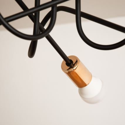 Lustră aplicată LED OXFORD 3x E27/15W/230V neagră