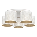 Lustră aplicată LOFT SHADE 5xE27/60W/230V albă/aurie