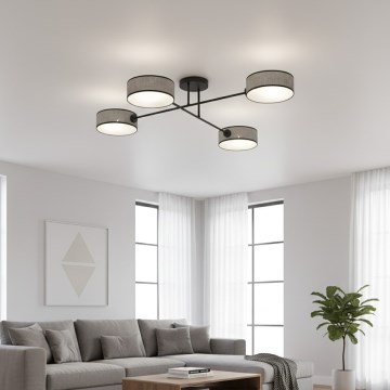 Lustră aplicată MAGA, 4 x E14, 10W, 230V, gri