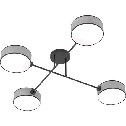 Lustră aplicată MAGA, 4 x E14, 10W, 230V, gri