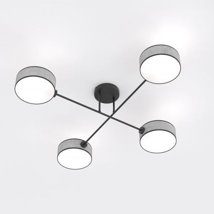 Lustră aplicată MAGA, 4 x E14, 10W, 230V, gri