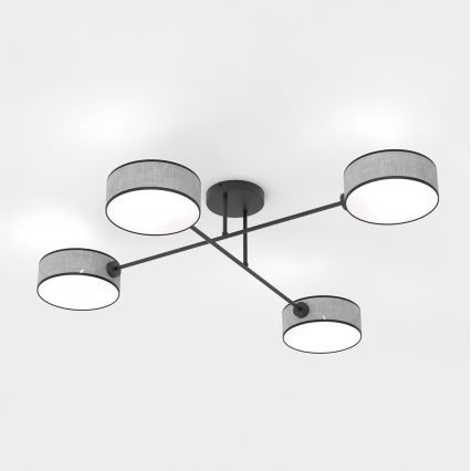 Lustră aplicată MAGA, 4 x E14, 10W, 230V, gri