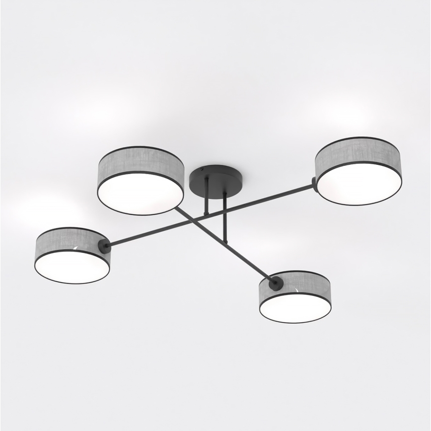 Lustră aplicată MAGA, 4 x E14, 10W, 230V, gri