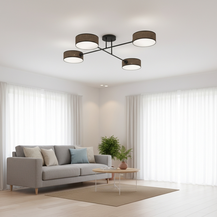 Lustră aplicată MAGA 4 x E14/10W/230V, maro