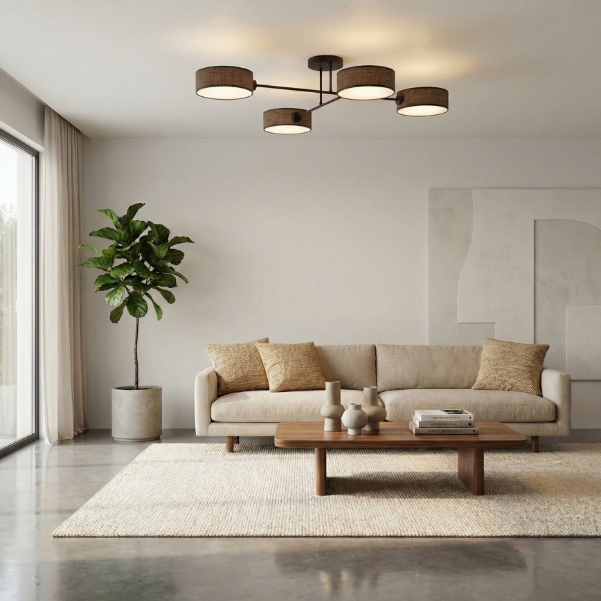 Lustră aplicată MAGA 4 x E14/10W/230V, maro