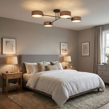 Lustră aplicată MAGA 4 x E14/10W/230V, maro