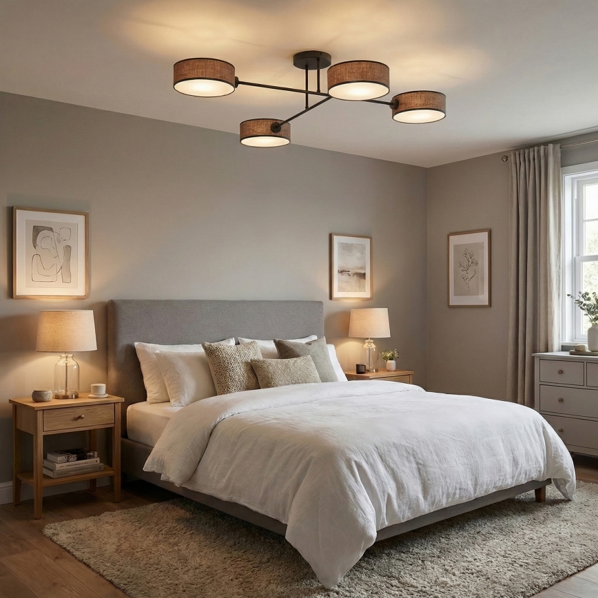 Lustră aplicată MAGA 4 x E14/10W/230V, maro