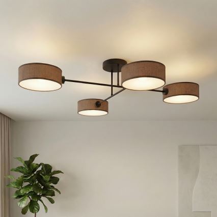 Lustră aplicată MAGA 4 x E14/10W/230V, maro