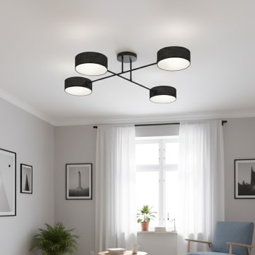 Lustră aplicată MAGA 4xE14/10W/230V neagră