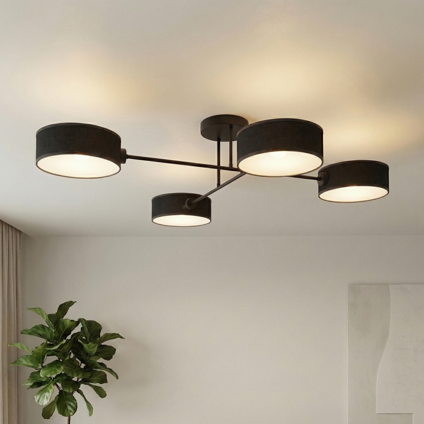 Lustră aplicată MAGA 4xE14/10W/230V neagră