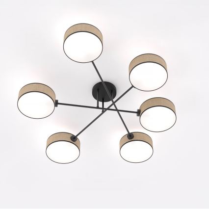 Lustră aplicată MAGA, 6 x E14, 10W, 230V, bej