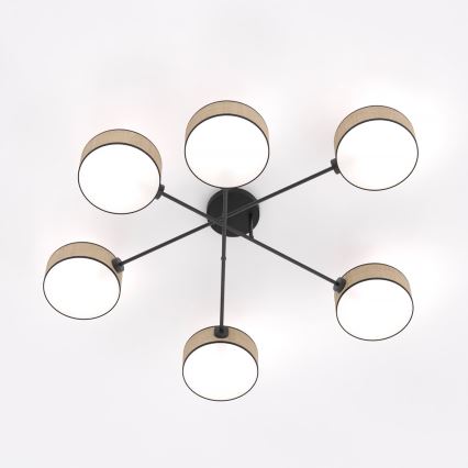 Lustră aplicată MAGA, 6 x E14, 10W, 230V, bej