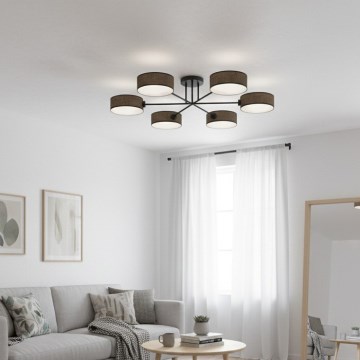 Lustră aplicată MAGA, 6x E14, 10W, 230V, maro