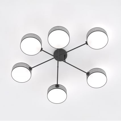 Lustră aplicată MAGA 6xE14/10W/230V gri