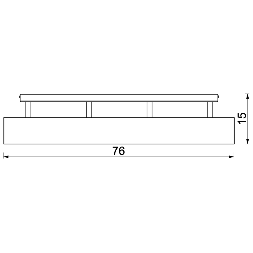 Lustră aplicată MAISON 4xGU10/8W/230V stejar