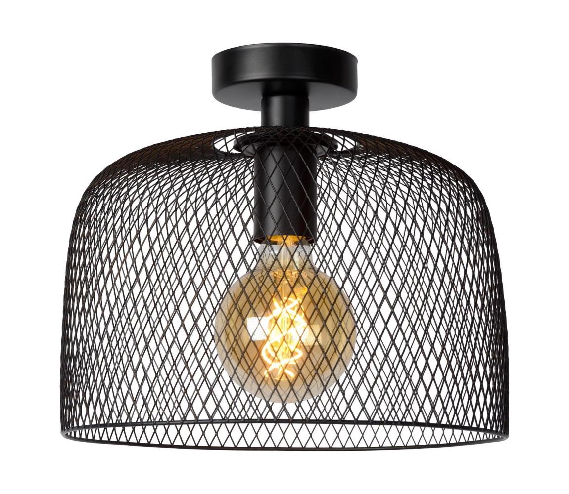 Lustră aplicată MESH 1xE27/60W/230V neagră Lucide 43104/30/30