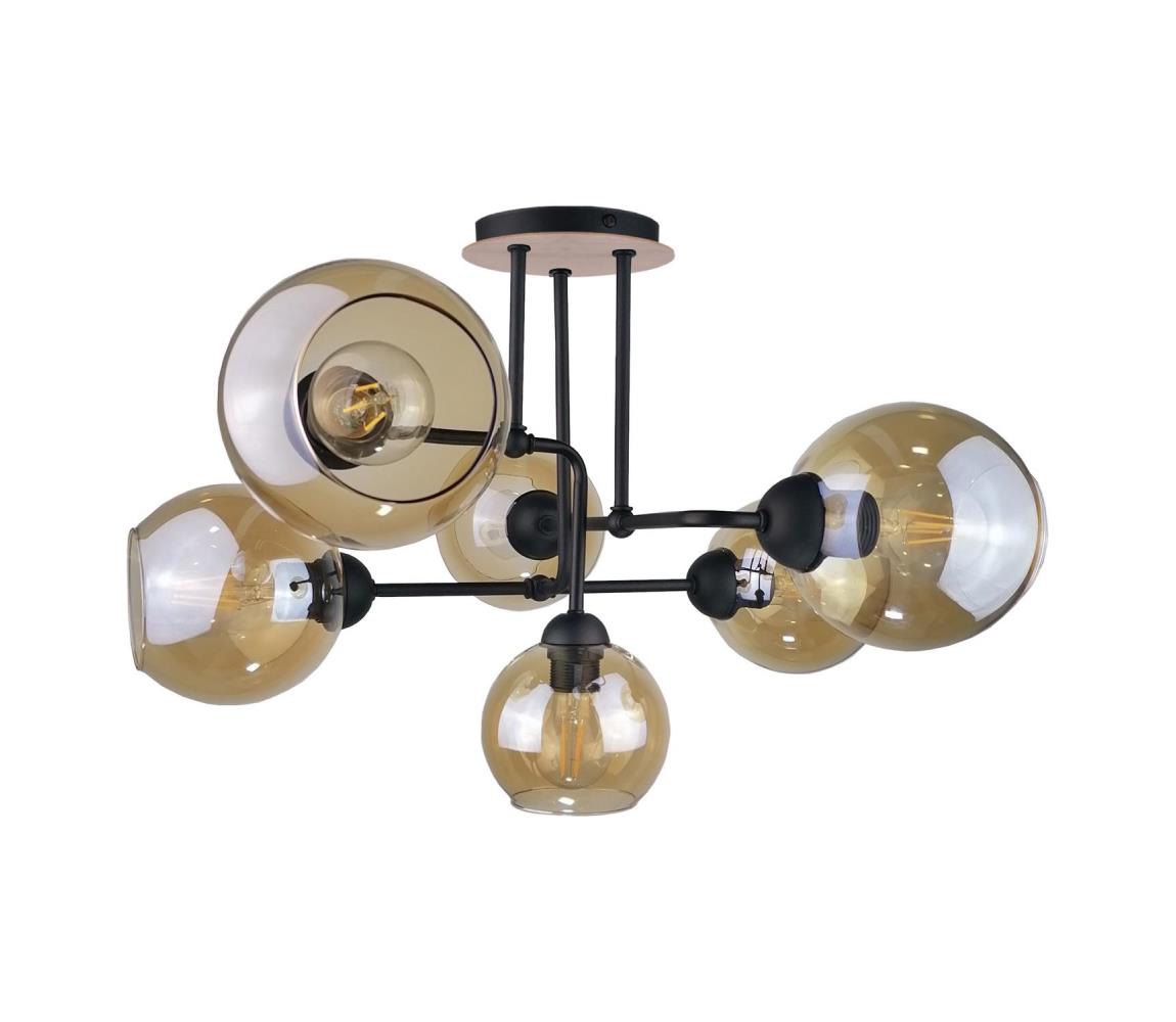 Lustră aplicată MONDE WOOD 6xE27/60W/230V