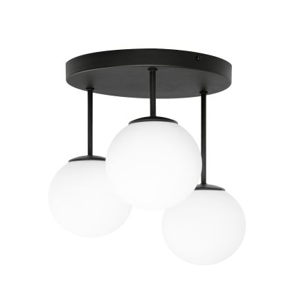 Lustră aplicată MOONLIGHT, 3 x E27, 15 W, 230 V, neagră