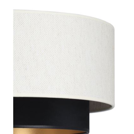 Lustră aplicată NATIA 1xE27/60W/230V Ø 45 cm alb/negru