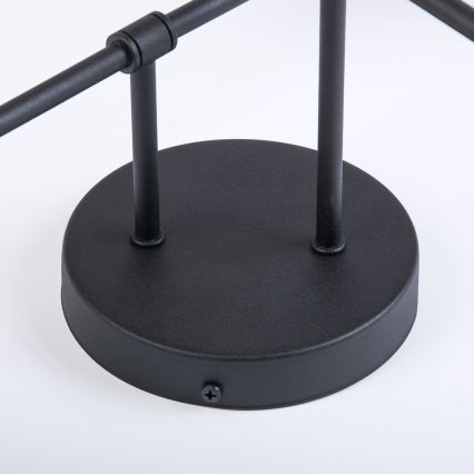 Lustră aplicată OBSIDIAN 4xG9/10W/230V negru/gri fumuriu