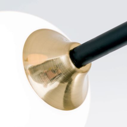 Lustră aplicată SNOWWHITE 6xG9/20W/230V d. 84 cm negru/auriu