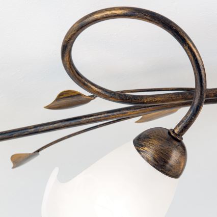 Lustră aplicată SISI 5xE14/40W/230V bronz/patină