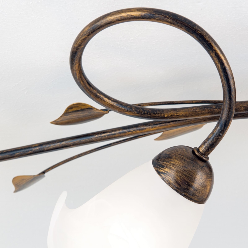 Lustră aplicată SISI 5xE14/40W/230V bronz/patină