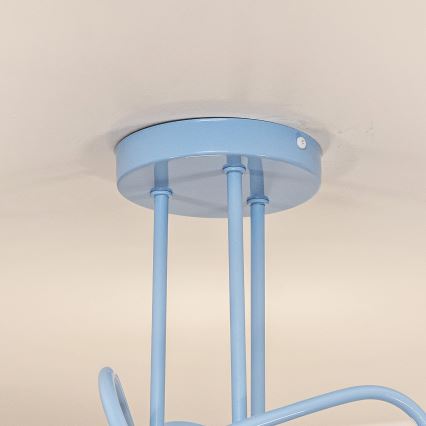 Lustră aplicată OXFORD, 3xE27/15W/230V, albastră