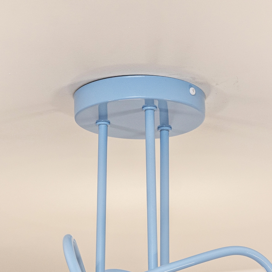 Lustră aplicată OXFORD, 3xE27/15W/230V, albastră