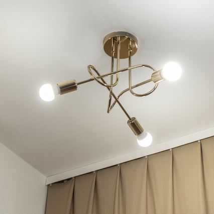 Lustră aplicată OXFORD 3xE27/15W/230V aurie