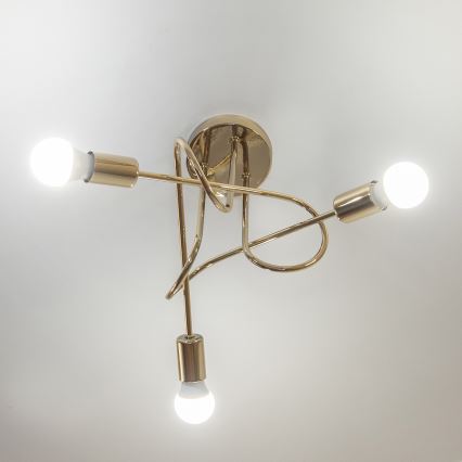 Lustră aplicată OXFORD 3xE27/15W/230V aurie