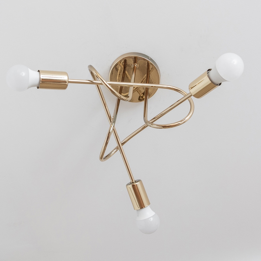 Lustră aplicată OXFORD 3xE27/15W/230V aurie