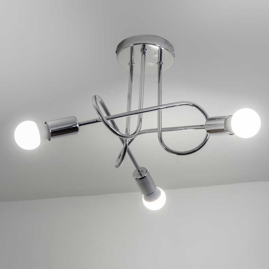 Lustră aplicată OXFORD 3xE27/15W/230V crom lucios